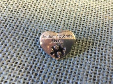 Autism Heart Lapel Pin