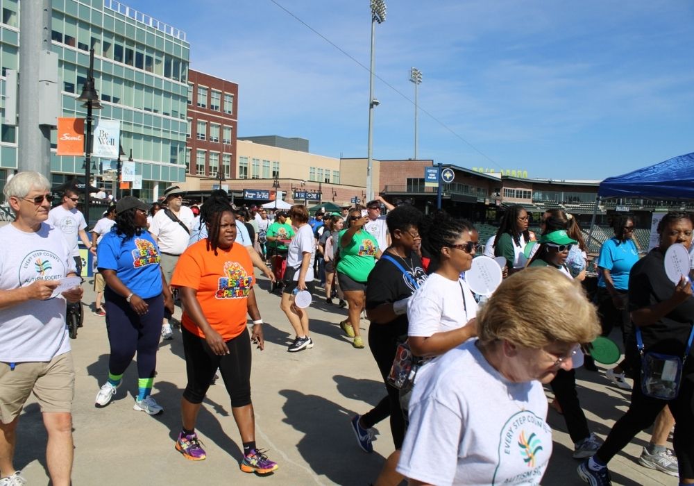 Walkers walking — 2026 Strides for Autism